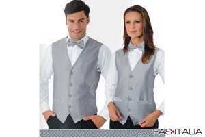 Gilet unisex silver