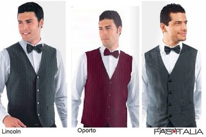 Gilet unisex con bottone gemello Gilet unisex con bottone gemello