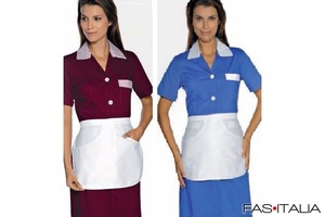 Camice donna Positano con grembiulino Camice donna Positano con grembiulino